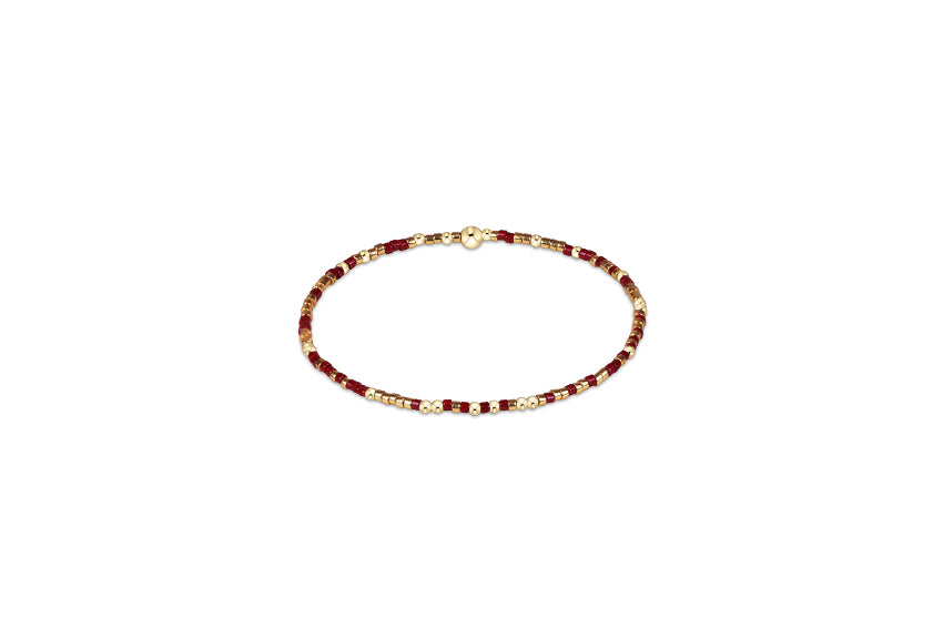 enewton Gameday Hope Unwritten Bracelet in Gold Luster & Maroon