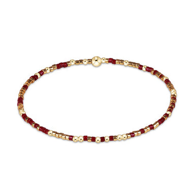 enewton Gameday Hope Unwritten Bracelet in Gold Luster & Maroon
