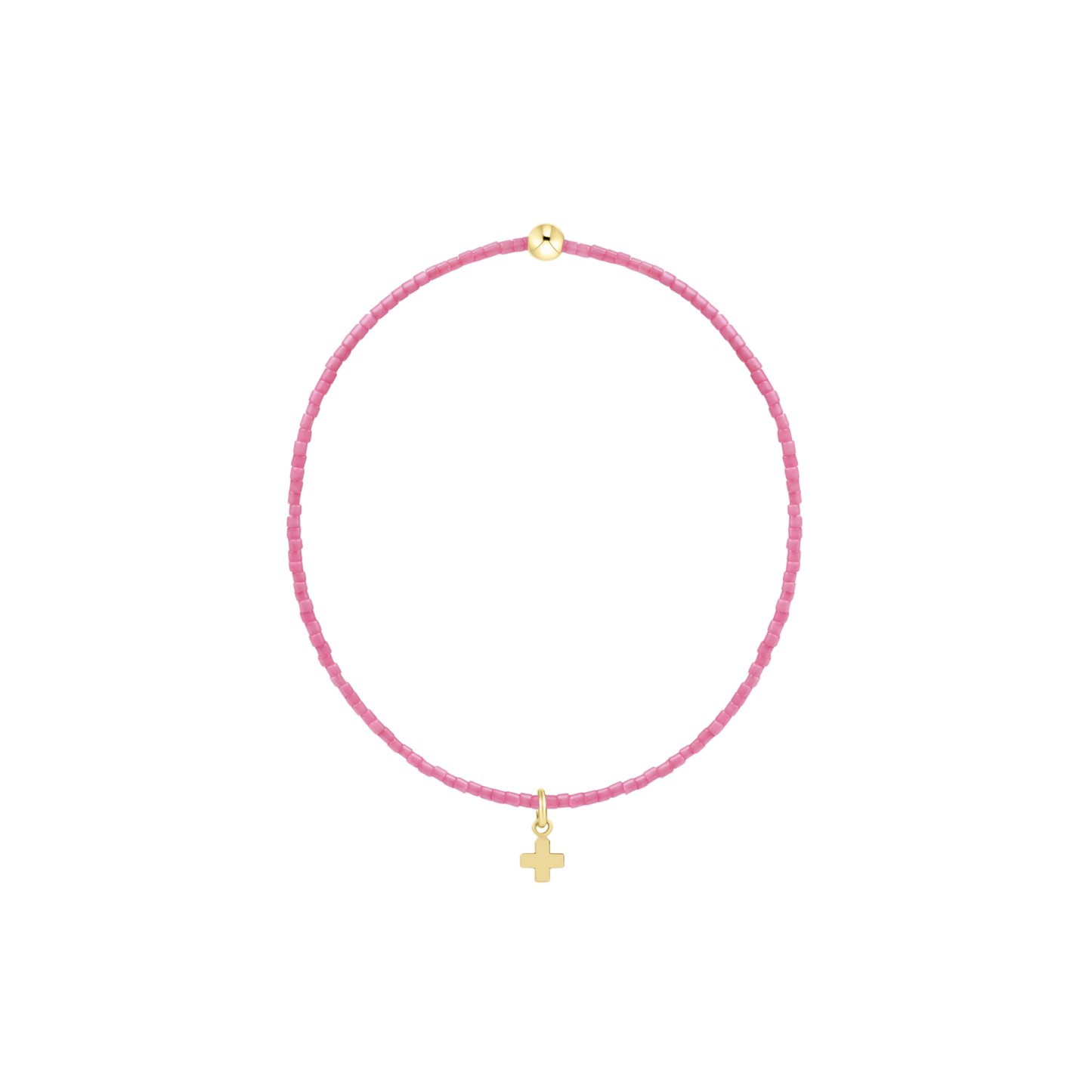 enewton Hope Classic Bracelet Bubblegum Signature Cross Small Gold Charm