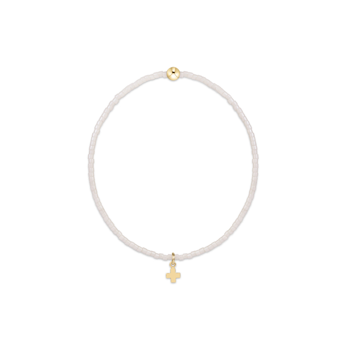 enewton Hope Classic Signature Cross Charm Bracelet, Milkshake