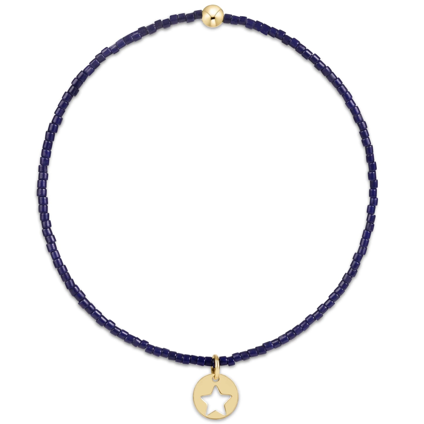 enewton Hope Classic Bracelet Navy Star Small Gold Disc