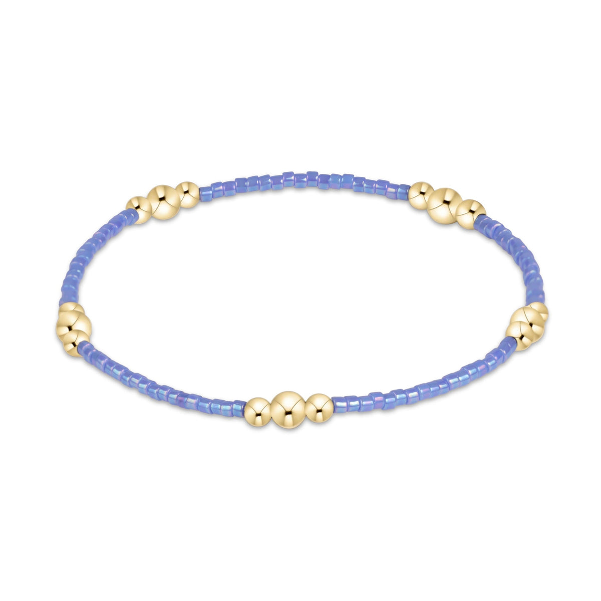 enewton Hope Purpose Gold Bracelet, Bright Blue