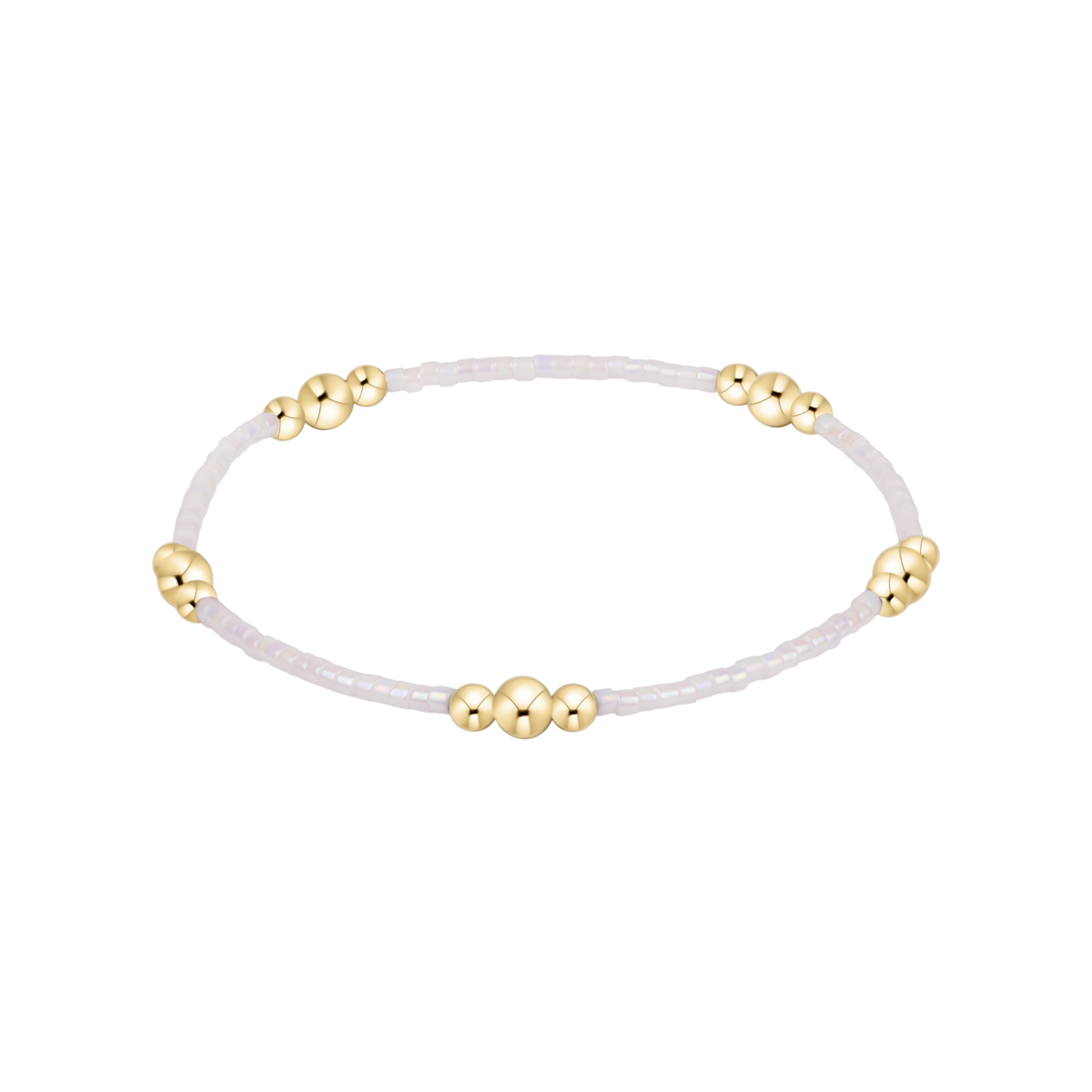 enewton Hope Purpose Gold Bracelet Silky White