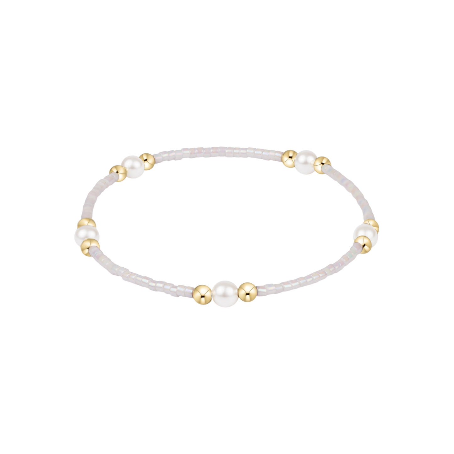 Enewton Hope Purpose Pearl Bracelet in Silky White