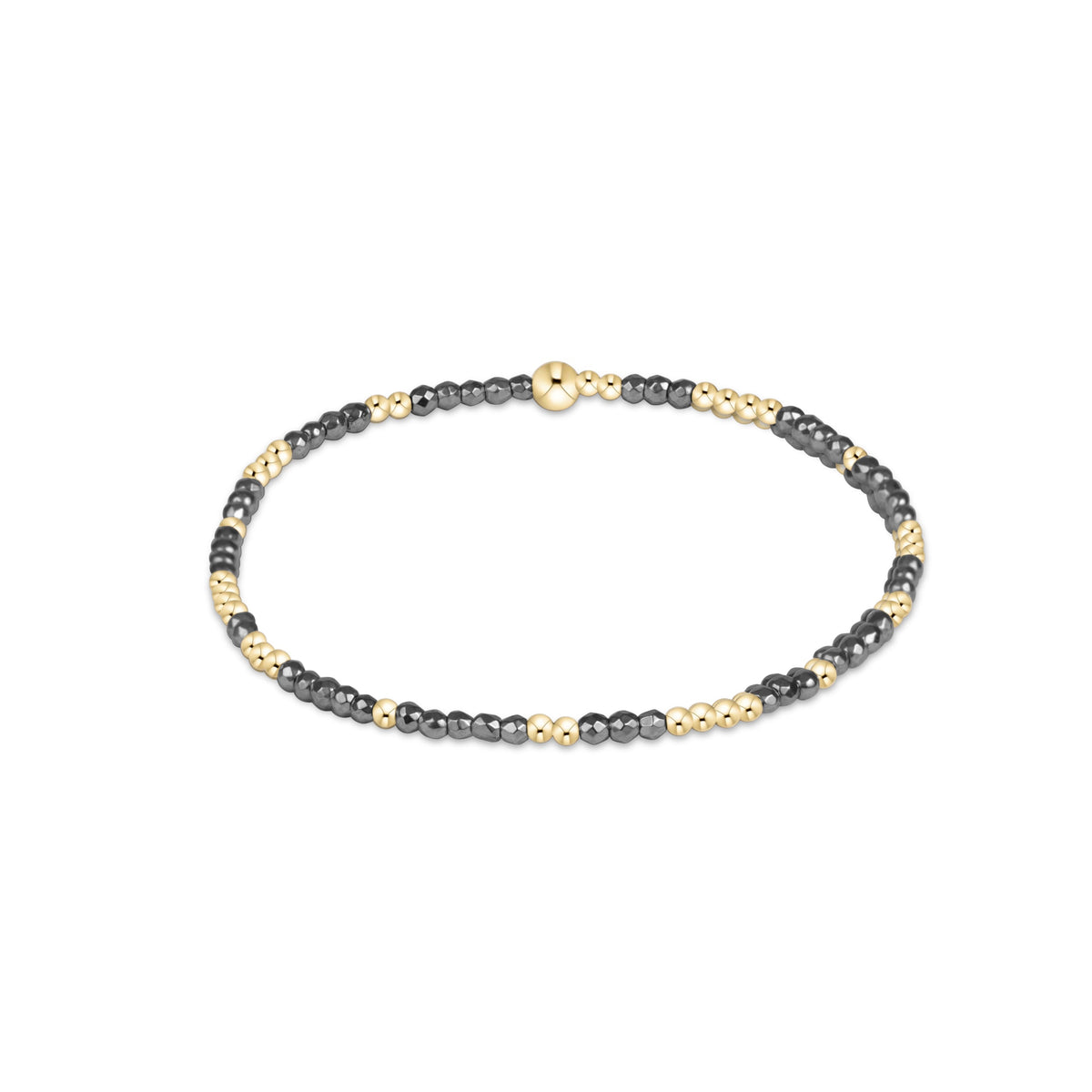 enewton Hope Unwritten Silver Faceted Hematite 2mm Bracelet