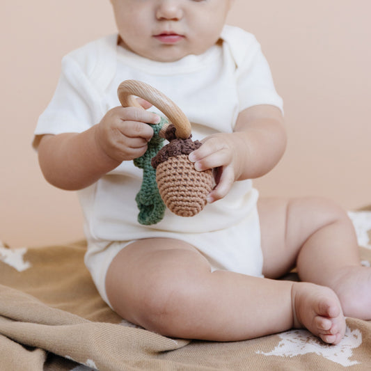 Acorn Rattle Teether