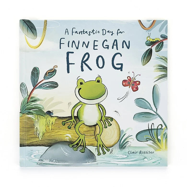 "A Fantastic Day for Finnegan Frog" Book, Jellycat