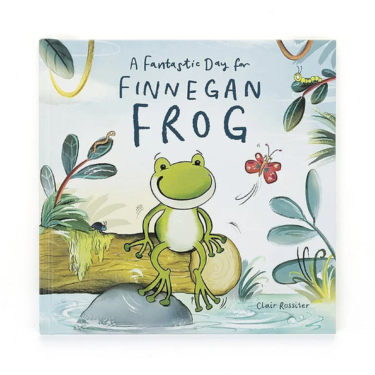 "A Fantastic Day for Finnegan Frog" Book, Jellycat