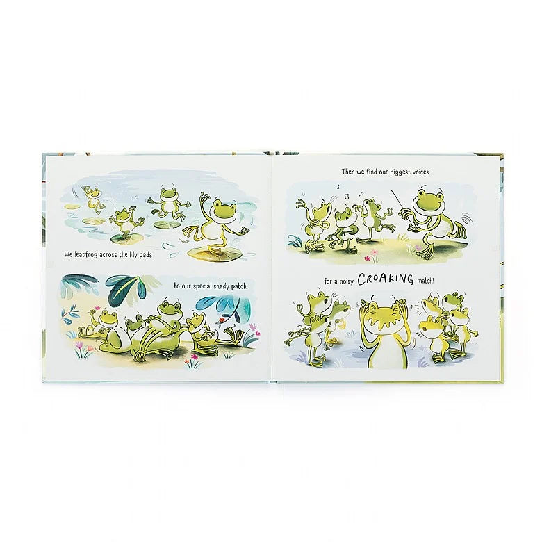 "A Fantastic Day for Finnegan Frog" Book, Jellycat