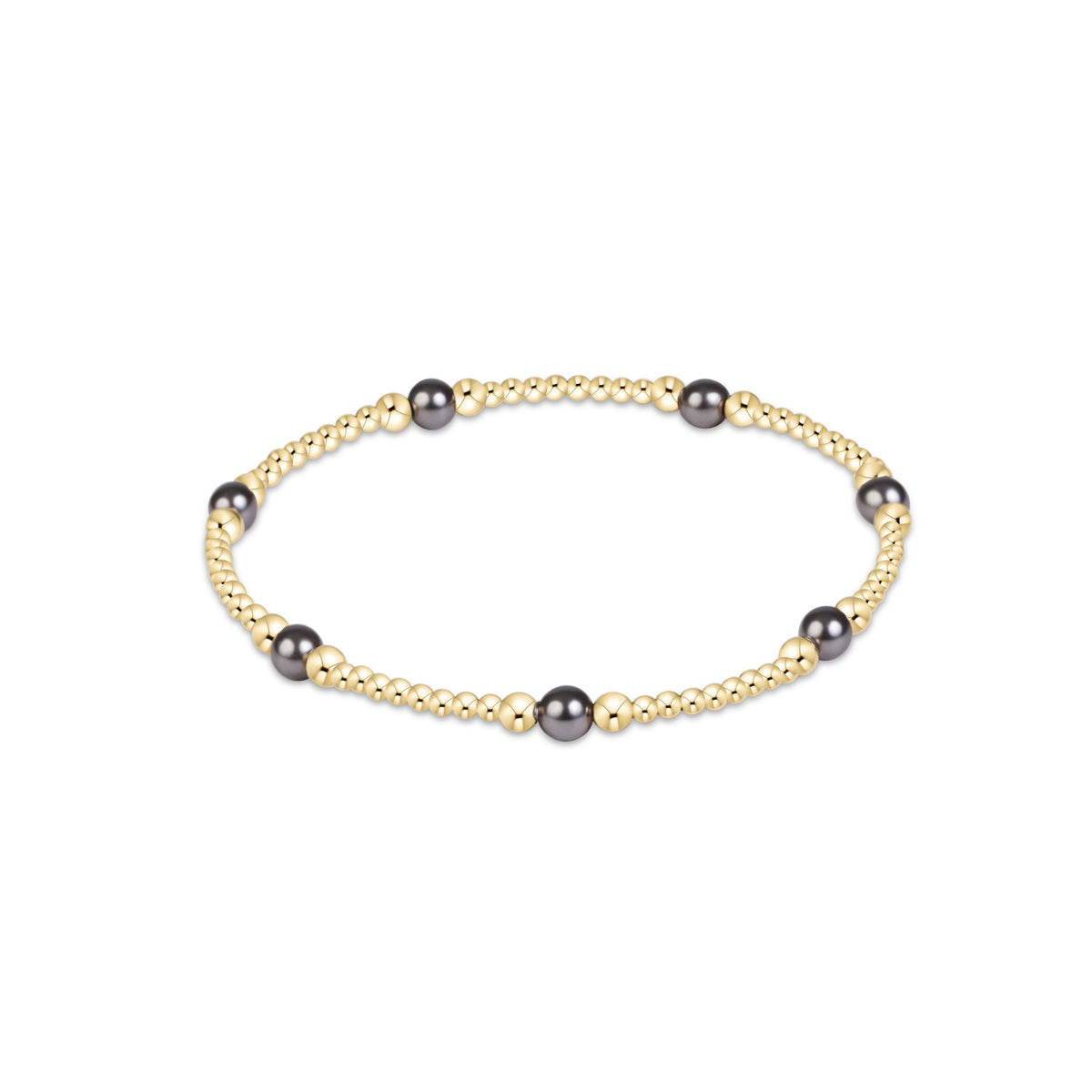 enewton Purpose Pearl Dark Grey 4mm Bracelet