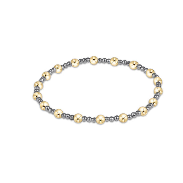 enewton Sincerity Silver Faceted Hematite 2mm Bracelet