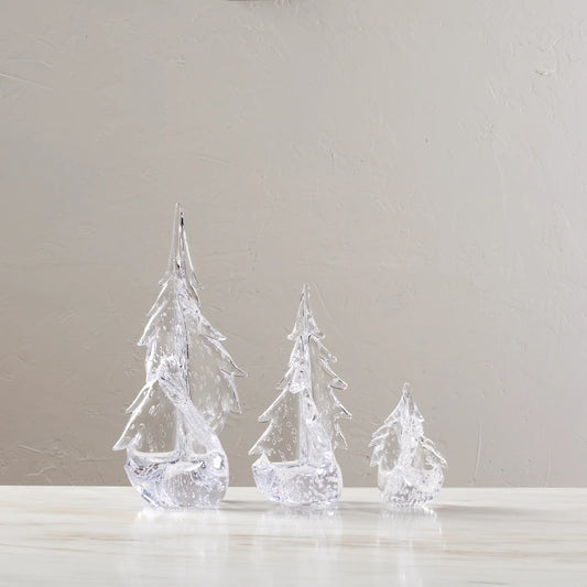 Simon Pearce Bubble Twist Evergreen Tree, Gift Boxed