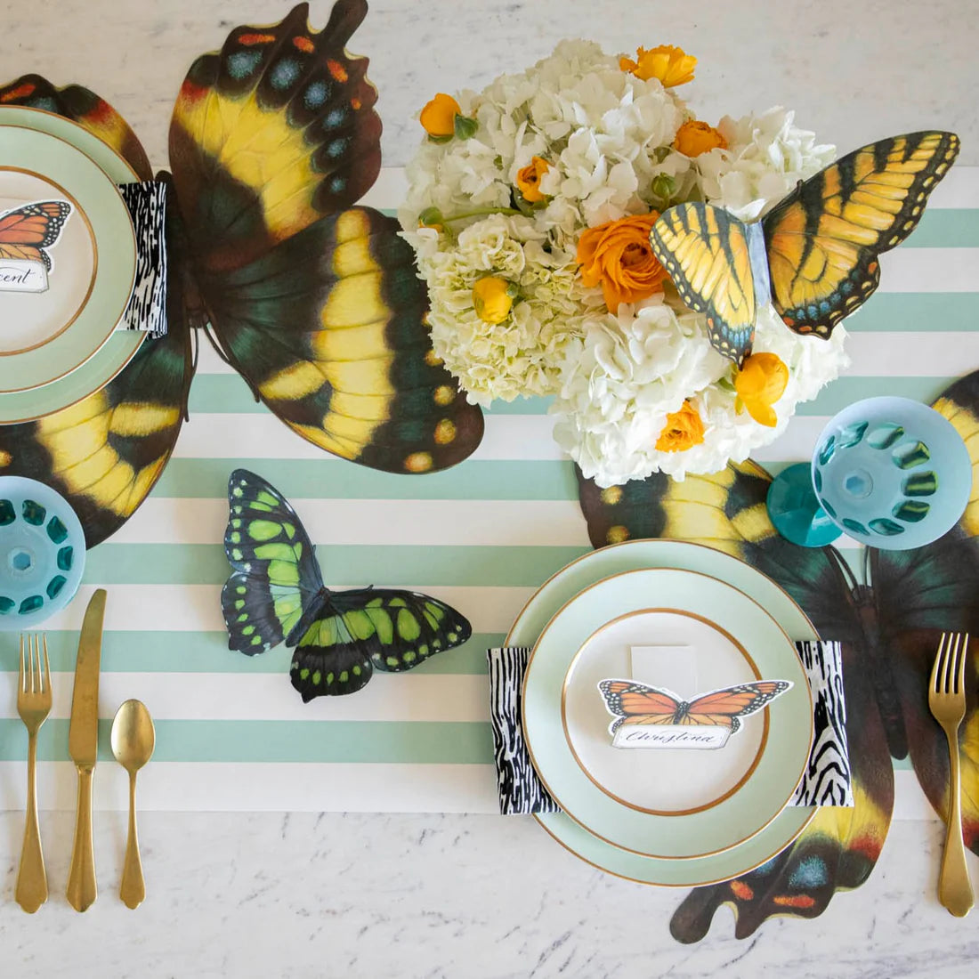 Butterflies Table Accent, Set of 12