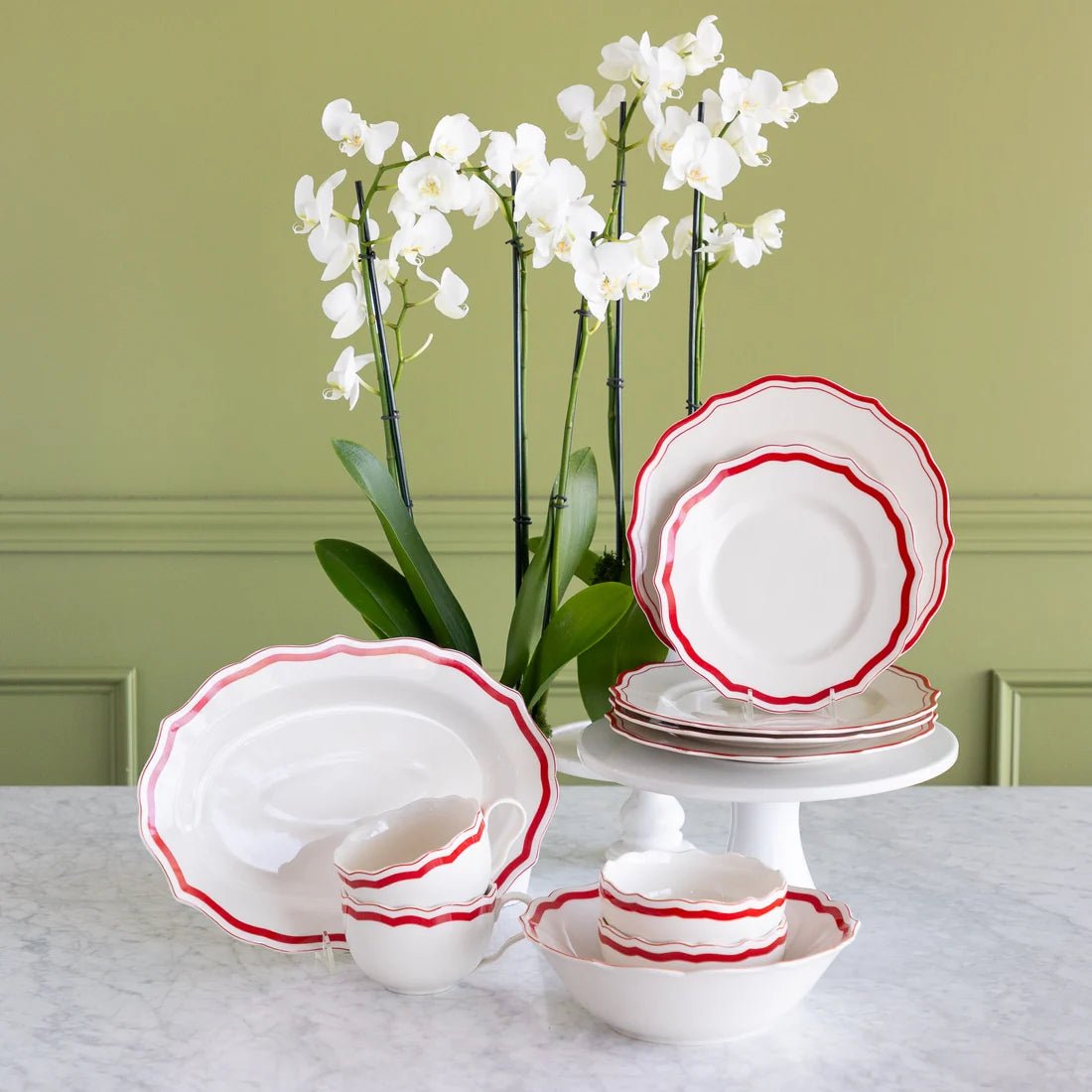 Red Icing on the Cake Serving Bowl