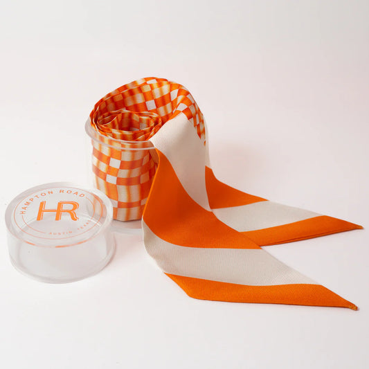 Orange Checkered Twilly