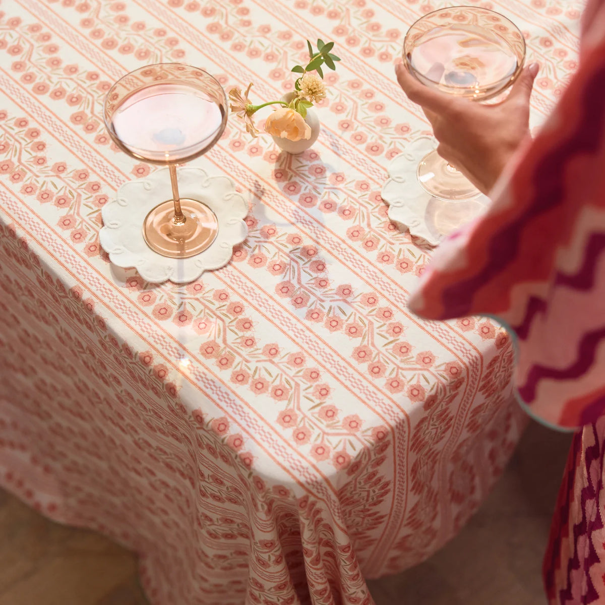Patterned Tablecloth in Teil Duncan Henleys's Climbing Vine