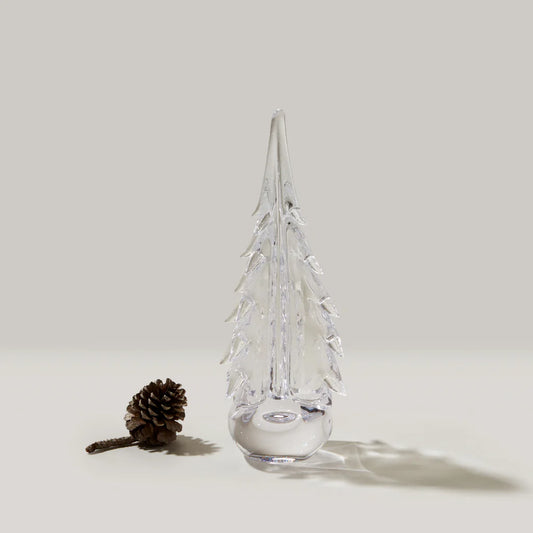 Simon Pearce Crackle Four-Sided Evergreen Tree, Gift Boxed