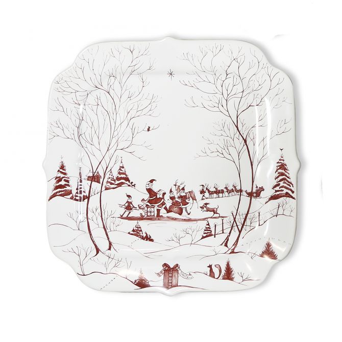 Juliska Country Estate Winter Frolic Ruby 12" Cookie Tray