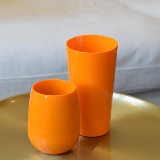 Orange Acrylic Pint Glass
