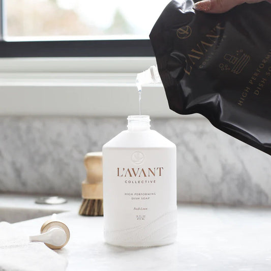 L'Avant Collective Fresh Linen High Performing Natural Dish Soap Refill 32 Oz