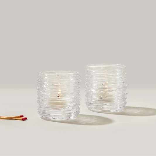 Simon Pearce Echo Lake Tealights, Boxed Set of 2