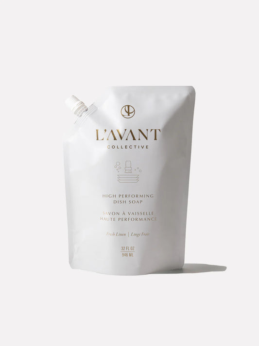 L'Avant Collective Fresh Linen High Performing Natural Dish Soap Refill 32 Oz