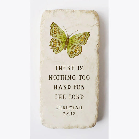 Jeremiah 32:17 Scripture Stone, Twelve Stone Art