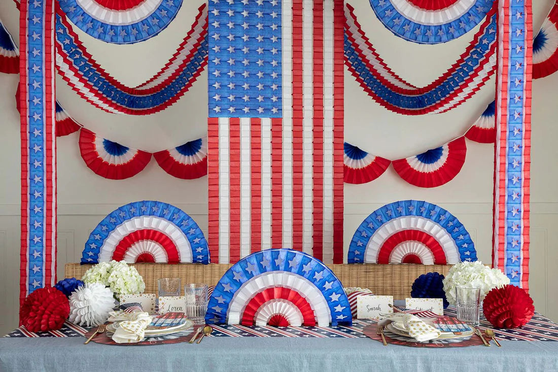 Honeycomb Patriotic Bunting