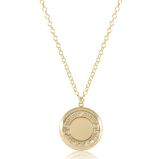 enewton 18" Necklace Gold Cherish Medium Locket Gold