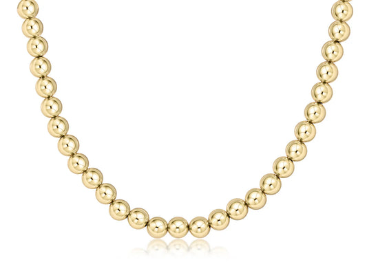 enewton 17" Choker Beaded Classic Gold 8mm