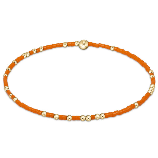 eGIRL UT Gameday Beaded Hope Unwritten Bracelet Orange
