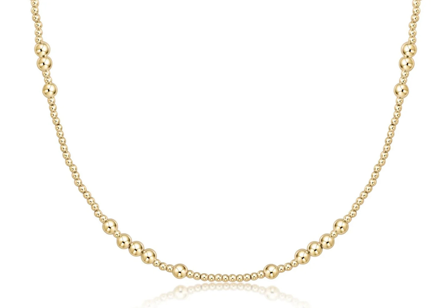enewton 15" Choker Hope Unwritten 4mm Gold Necklace