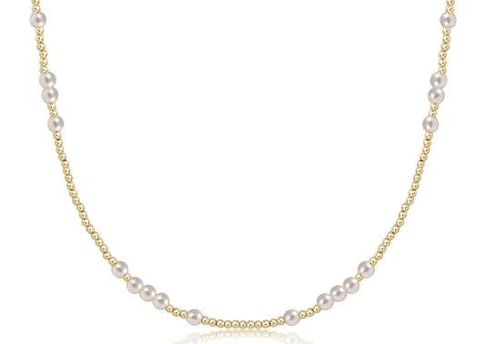 enewton 15" Choker Hope Unwritten 4mm Pearl Necklace