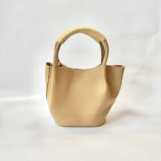 Tote Handbag with Wrapped Handle