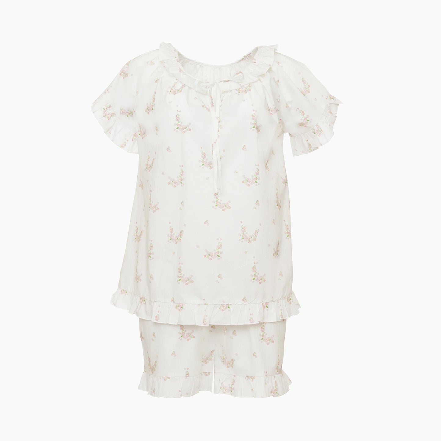Lucy Ruffle Short Pajamas Pink