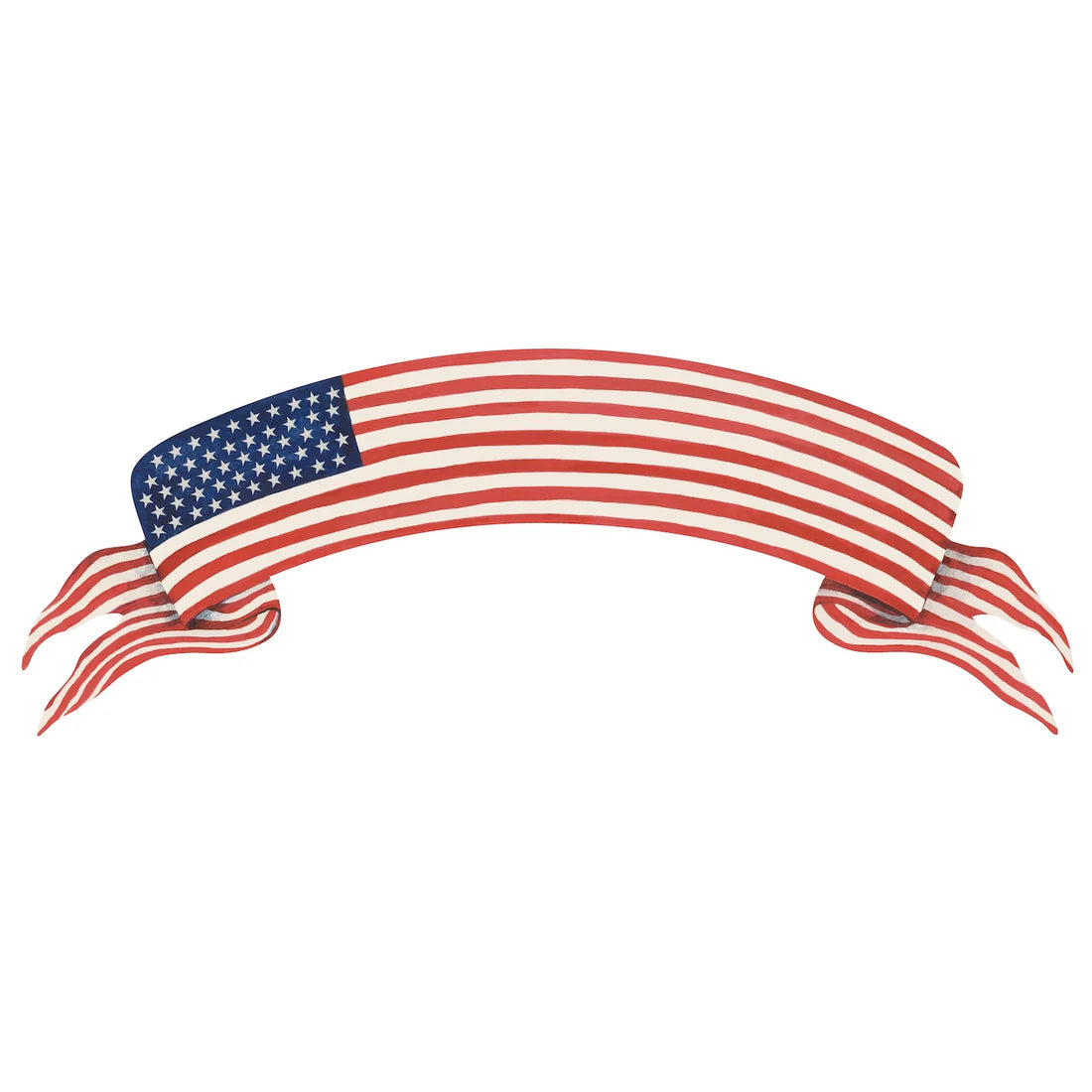 American Flag Banner Table Accent, Set of 12