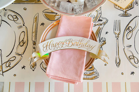 Happy Birthday Banner Table Accent, Set of 12