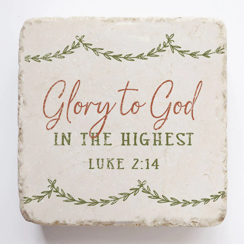 Luke 2:14 Scripture Stone, Twelve Stone Art