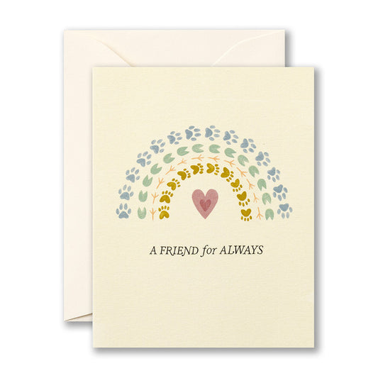 "A Friend For Always....." - Love Muchly Pet Sympathy Card