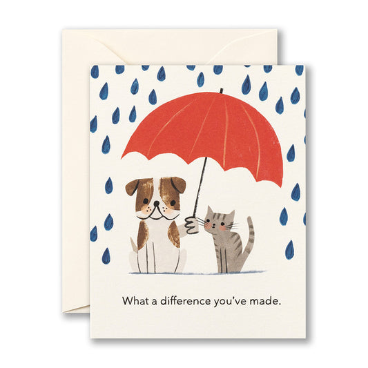"What A Difference You've Made....." - Love Muchly Thank You Card