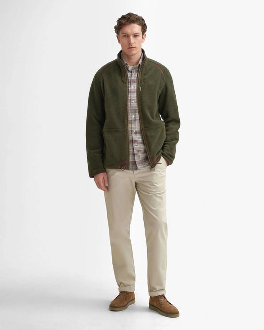 Barbour Men's Langdale Fleece Jacket in Forest
