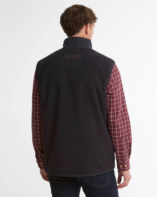 Barbour Men's Lowish Fleece Gilet in Dark Navy