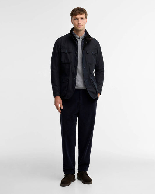 Barbour Men's Ogston Wax Jacket in Navy