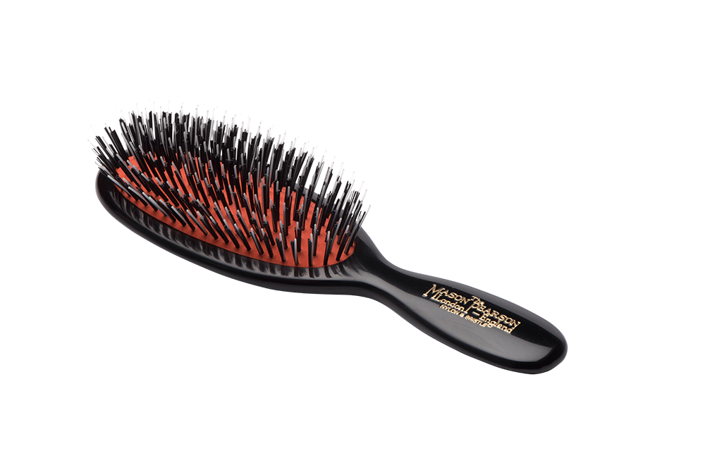 Mason Pearson Pocket Sized Mixed Bristle Hair Brush - Dark Ruby