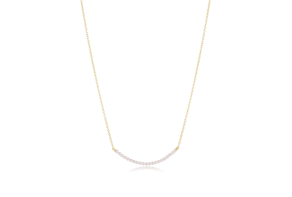 enewton 16" Necklace Gold Beaded Bliss Small Pearl