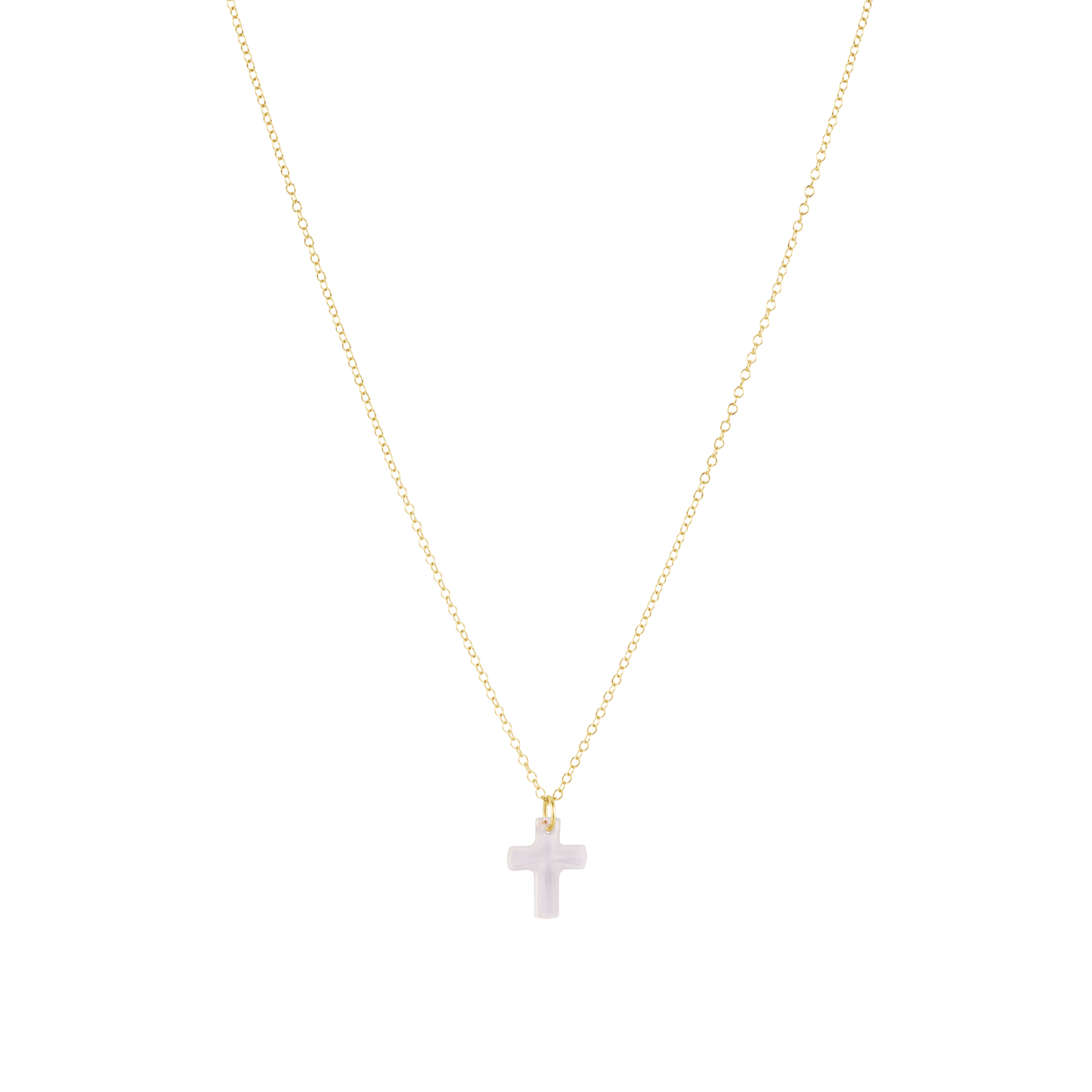 enewton 16" Necklace Gold Blessed Crystal Charm