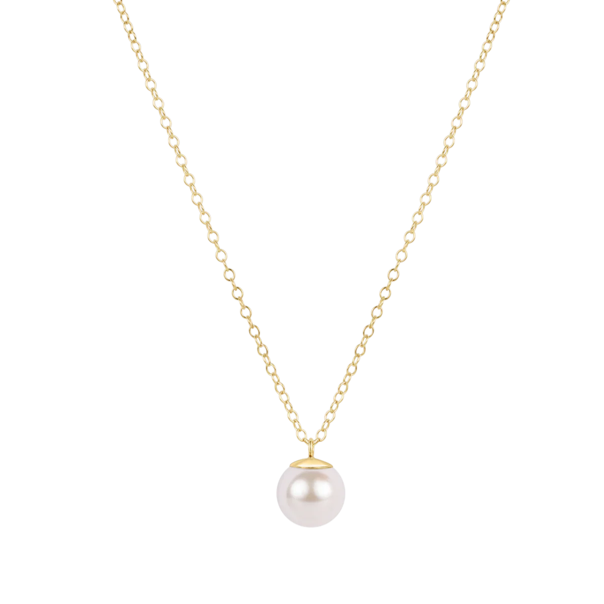 enewton 16" Necklace Gold Classic Pearl 8mm Charm
