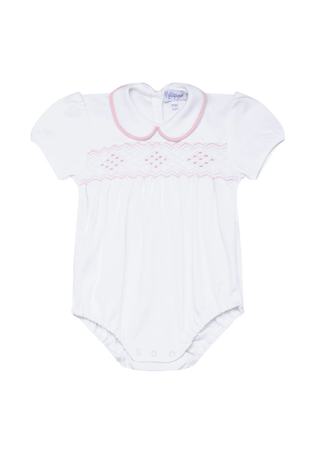 Nella Smocked Pink Bubble