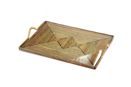 Medium Rectangular Glass Serving Tray