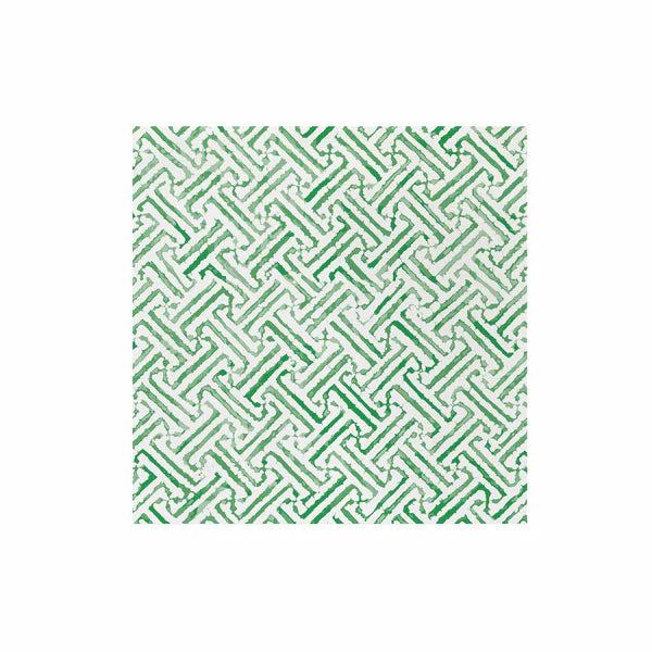Vietri Papersoft Greek Key Green Dinner Napkins (Pack of 20)